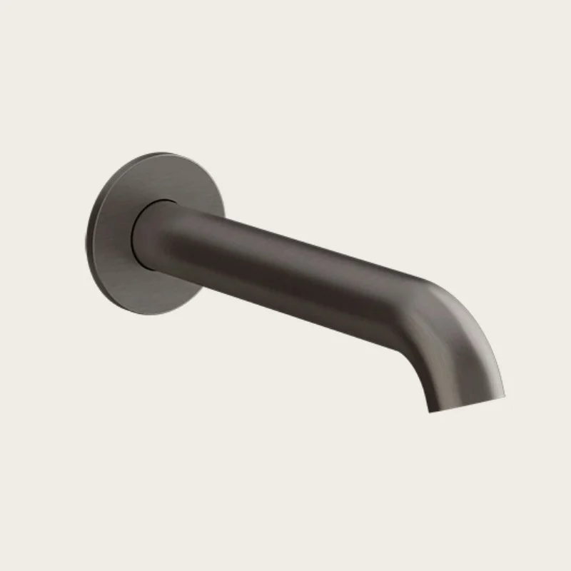 Излив, Gessi, Origini, для ванны, цвет-Black Metal Brushed PVD