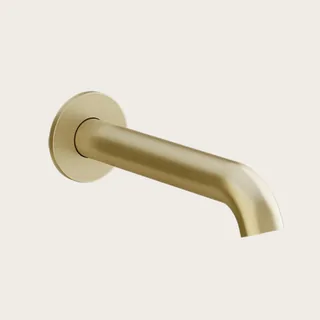 Излив, Gessi, Origini, для ванны, цвет-Brushed Brass PVD