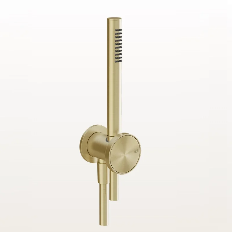 Душевой набор, Gessi, Origini, цвет-Brushed Brass PVD