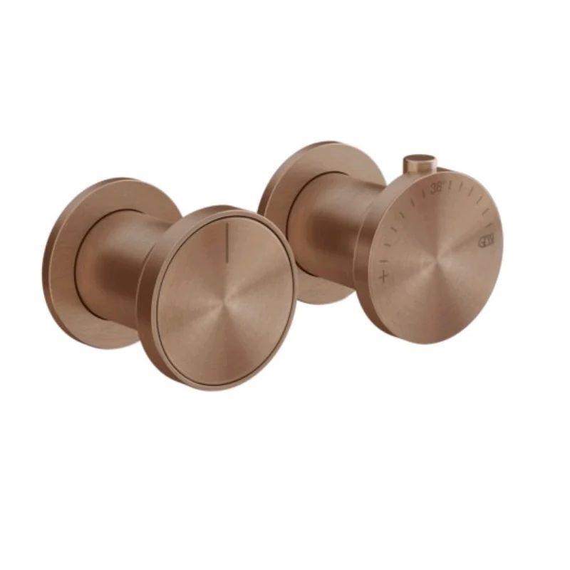 Смеситель для душа, Gessi, Origini, на 1 потребитель, цвет-Copper Brushed PVD