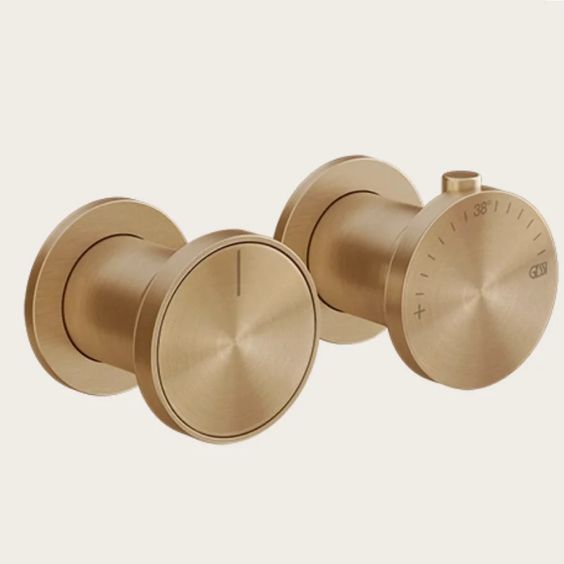 Смеситель для душа, Gessi, Origini, на 1 потребитель, цвет-Warm Bronze Brushed PVD