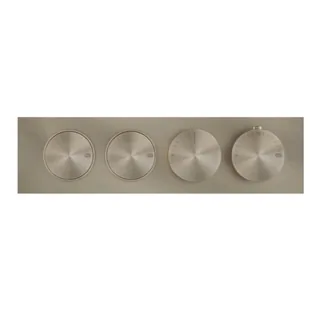 Смеситель для душа, Gessi, Origini, на 2 потребителя, цвет-Finox Brushed Nickel