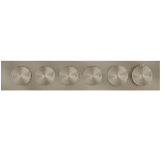 Смеситель для душа, Gessi, Origini, на 4 потребителя, цвет-Finox Brushed Nickel