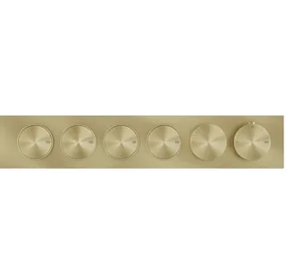 Смеситель для душа, Gessi, Origini, на 4 потребителя, цвет-Brushed Brass PVD