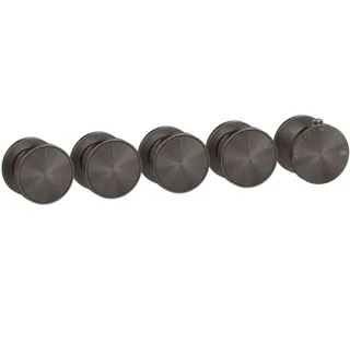 Смеситель для душа, Gessi, Origini, на 4 потребителя, цвет-Black Metal Brushed PVD