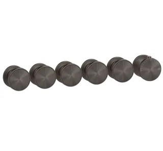 Смеситель для душа, Gessi, Origini, на 5 потребителей, цвет-Black Metal Brushed PVD
