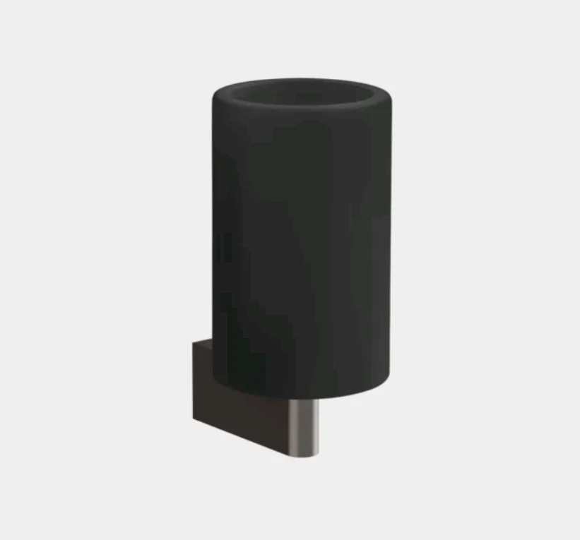 Стакан, Gessi, Origini, шгв 75*105*160, цвет-чёрный/Black Metal Brushed PVD