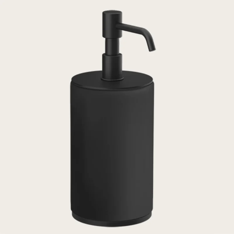 Дозатор для жидкого мыла, Gessi, Origini, шгв 75*97*199, цвет дозатора-черный матовый