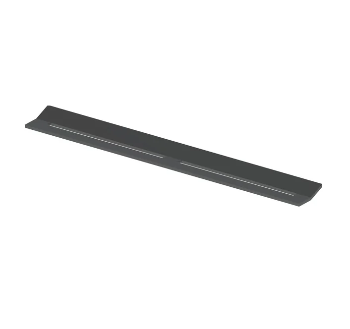 Декоративная панель, TECE, TECEdrainprofile, съемная, нержавеющая сталь, Polished Black Chrome/глянец, черный