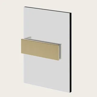 Фиксатор для стекла, Gessi, Shower G Swing System Rigato, цвет-Brushed Brass PVD