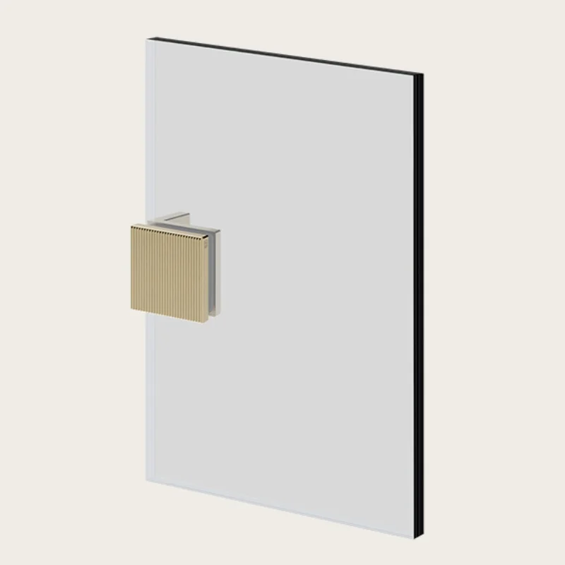 Фиксатор для стекла, Gessi, Shower G Swing System Rigato, цвет-Brushed Brass PVD