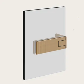 Петля стена-стекло, Gessi, Shower G. Rigato, для душевого ограждения, правая, цвет-Warm Bronze Brushed PVD
