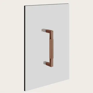 Ручка двойная, Gessi, Shower G Rigato, 200мм, цвет-Copper Brushed PVD