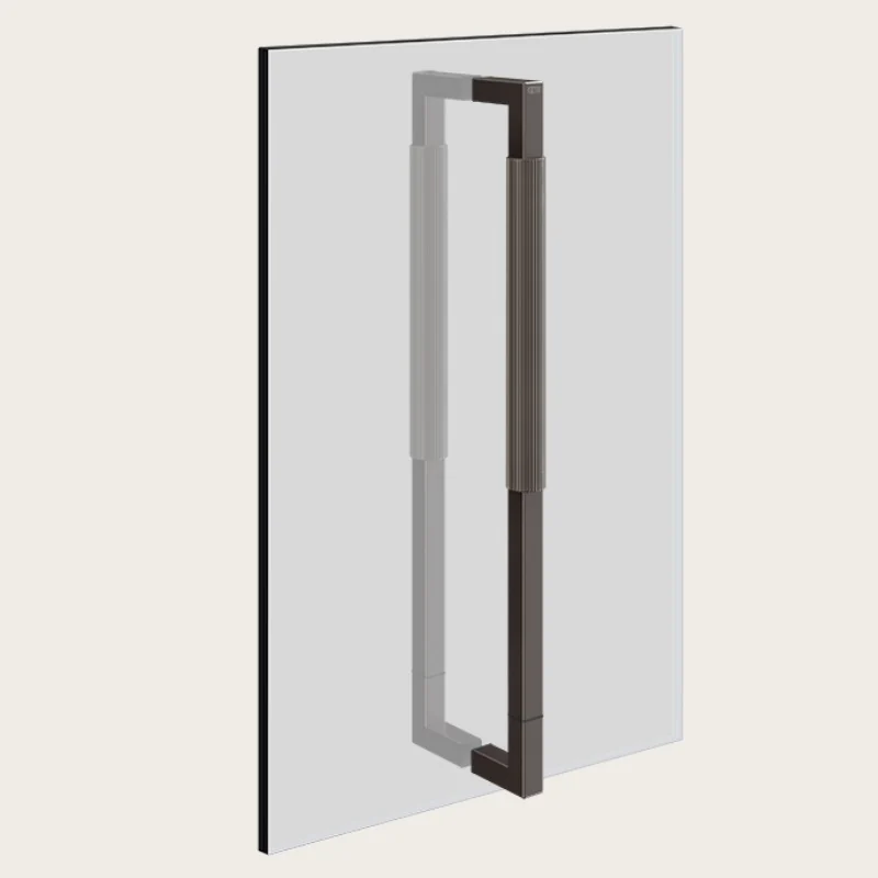 Ручка двойная, Gessi, Shower G Rigato, 450мм, цвет-Black Metal Brushed PVD