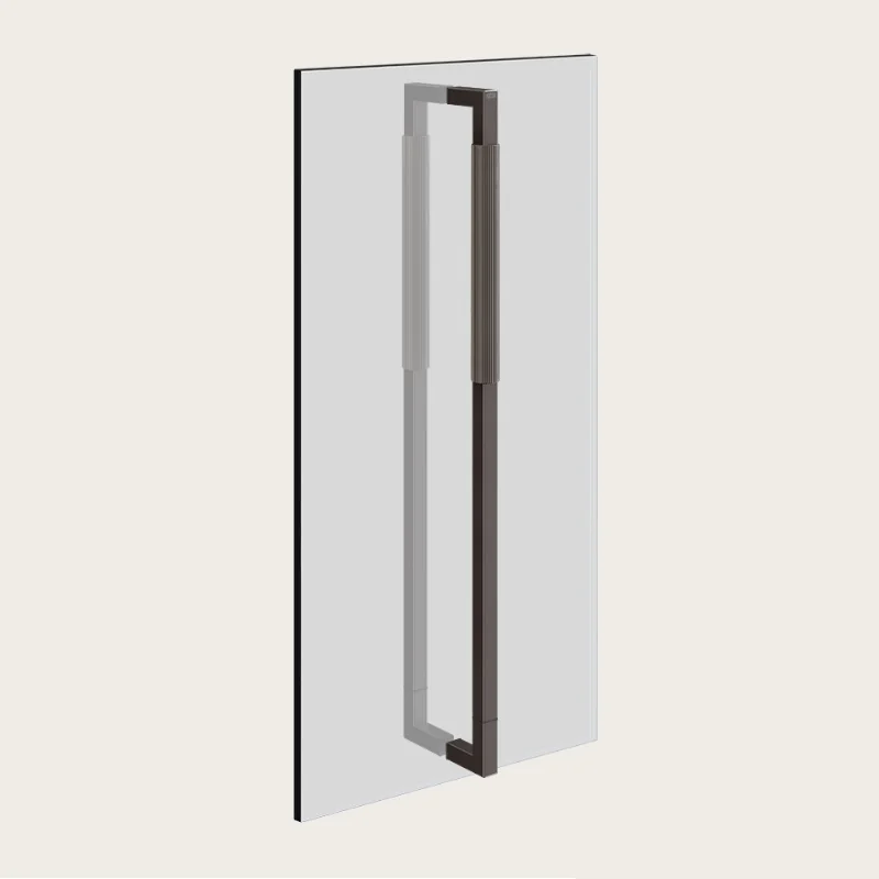 Ручка двойная, Gessi, Shower G Rigato, 600мм, цвет-Black Metal Brushed PVD