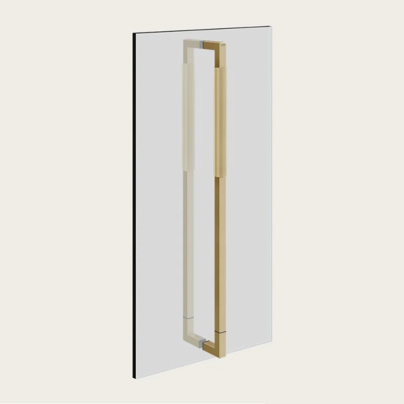 Ручка двойная, Gessi, Shower G Rigato, 600мм, цвет-Brushed Brass PVD