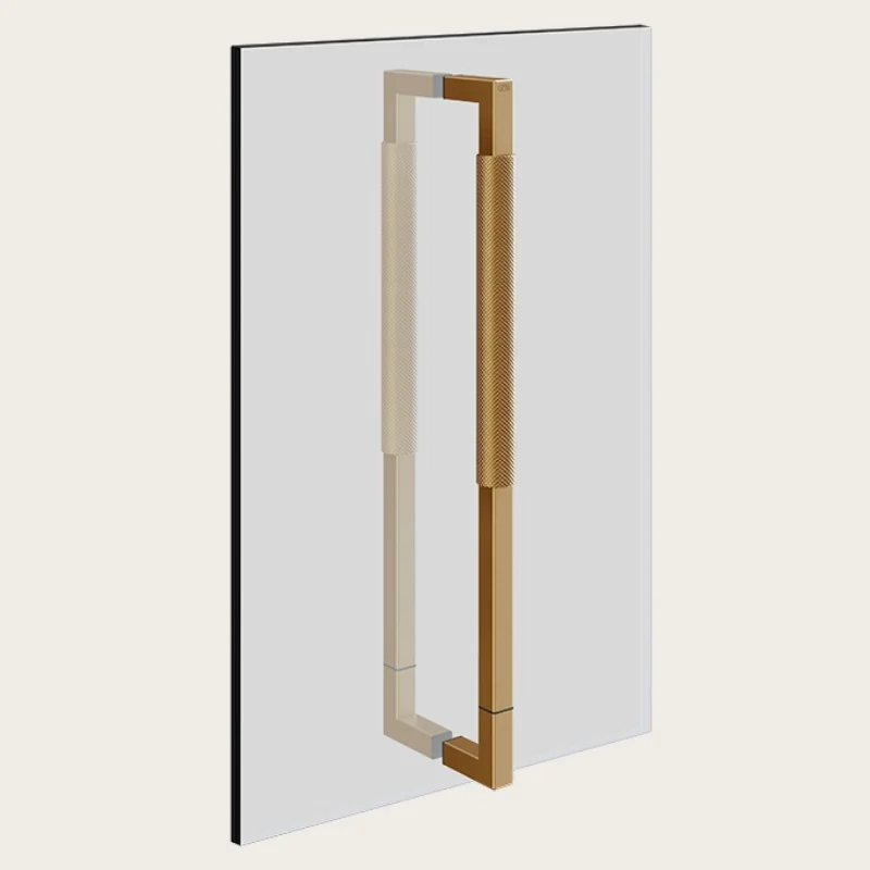 Ручка двойная, Gessi, Shower G Diamantato, 450мм, цвет-Warm Bronze Brushed PVD