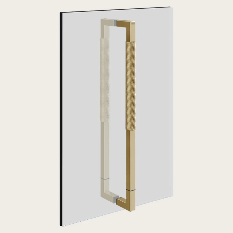 Ручка двойная, Gessi, Shower G Diamantato, 450мм, цвет-Brushed Brass PVD (старый арт. 67635/727)
