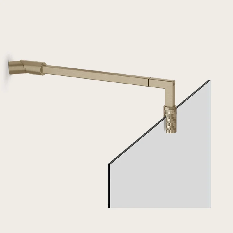 Стабилизатор, Gessi, Shower G Swing System Diiamantato, для стекла, цвет-Finox Brushed Nickel