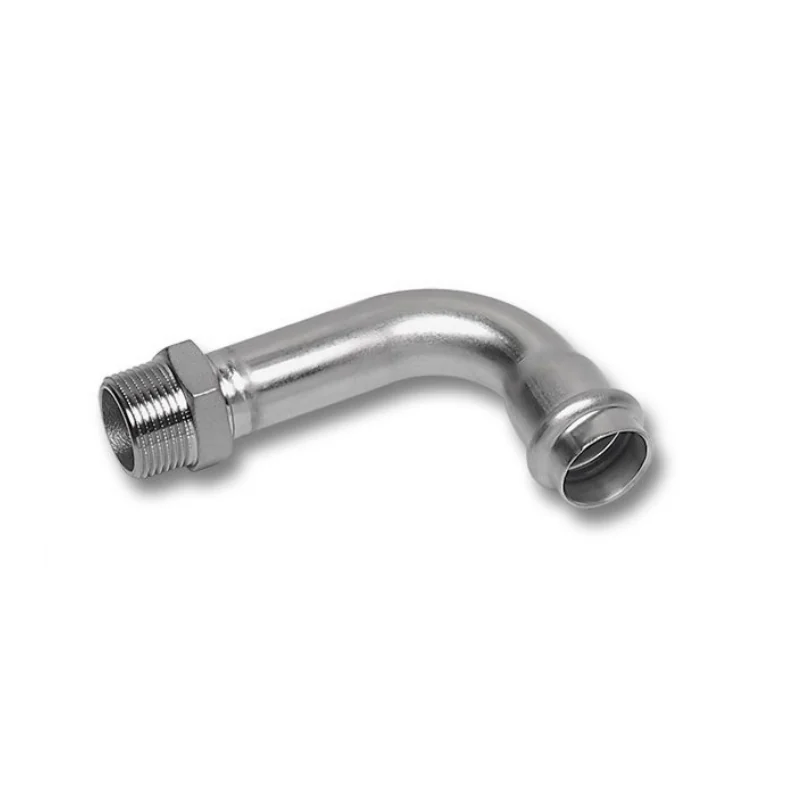 Отвод, Sanha, NiroPress 316L, 90° ВПр-Нр, ø18x1/2, 9002AG.3