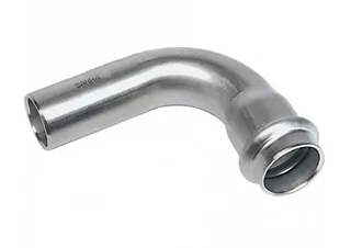 Отвод, Sanha, NiroPress AISI304L, 90°, ВПр-НПр 35, нержавеющая сталь, 91001A.3