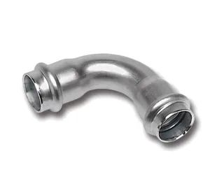 Отвод, Sanha, NiroPress AISI304L, 90°, ВПр-ВПр 35, нержавеющая сталь, 91002A.3