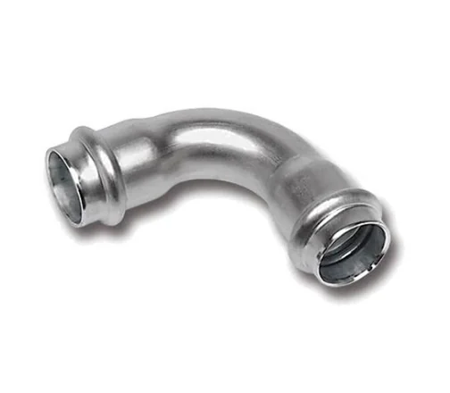 Отвод, Sanha, NiroPress AISI304L, 90°, ВПр-ВПр 76,1, нержавеющая сталь, 91002A.3
