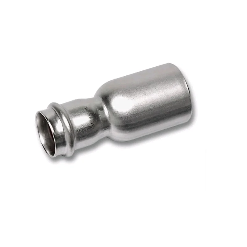 Ниппель, Sanha, NiroPress AISI304L, ВПр-НПр, 42ax35, 91243.3