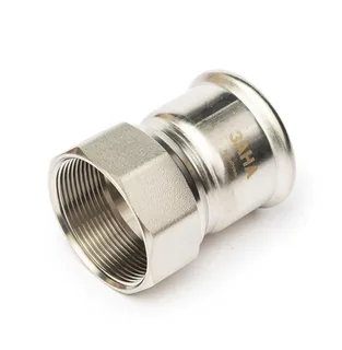 Муфта, Sanha, NiroPress AISI304L, переходная, ВПр-ВР, 35x1 1/2", 91270G.3