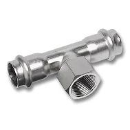 Тройник, Sanha, NiroPress 316L, 88,9x3/4"x88,9 ВПр-ВР-ВПр, 9130G.3