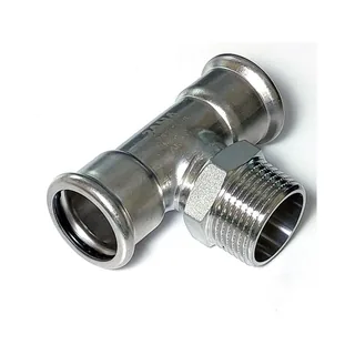 Тройник, Sanha, NiroPress 316L, ВПр-НР-ВПр, 35×R1/2x35, 9131G.3 — иконка