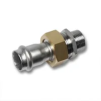 Резьб. соед. 15x1/2" НР плоск.упл., 9333G