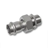 Резьб. соед. 15x1/2" НР плоск. упл., 9333GMVA