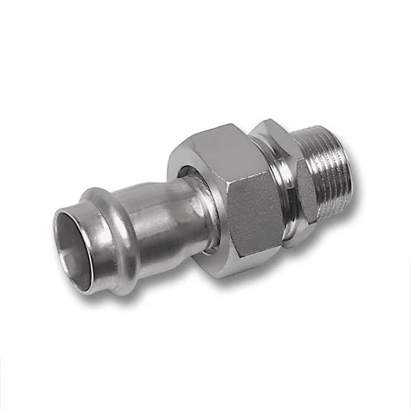 Резьбовое разъемное соединение, Sanha, NiroPress 316L, ВПр-НР, 22xR1, 9333GMVA.3