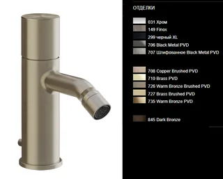 Смеситель для биде, Gessi, Habito, цвет-хром — иконка