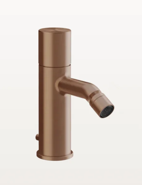 Смеситель для биде, Gessi, Habito Unito, цвет-Copper Brushed PVD