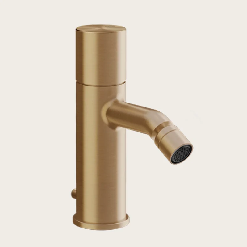 Смеситель для биде, Gessi, Habito Unito, цвет-Warm Bronze Brushed PVD