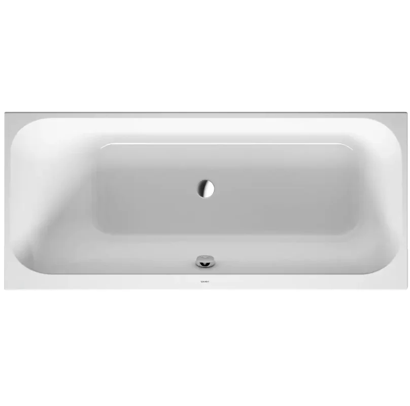 Ванна, Duravit, Happy D.2, шгв 1700*750*480, наклон для спины-слева, цвет-белый