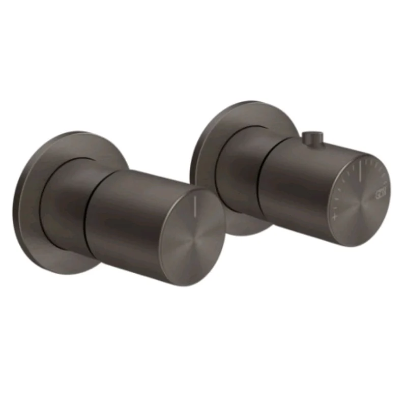 Смеситель для душа, Gessi, Habito Unito, на 1 потребитель, цвет-Black Metal Brushed PVD