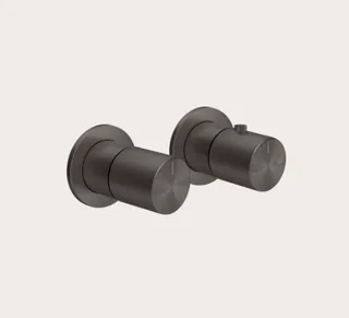 Смеситель для душа, Gessi, Habito Bath-Shower, на 3 потребителя, цвет-Black Metal Brushed PVD — иконка