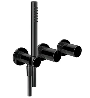Смеситель для душа, Gessi, Habito Unito, на 2 потребителя, цвет-Black Metal PVD — иконка