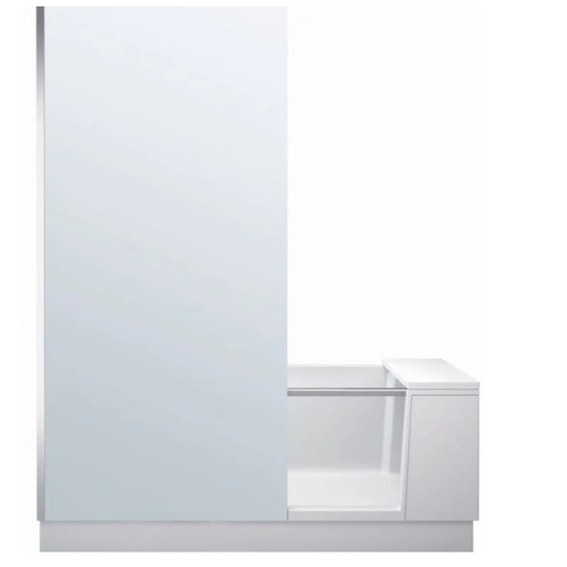 Ванна, Duravit, Shower+Bath, шгв 1700*750*2105, со смонтированной дверцей, угол слева, цвет-белый матовый