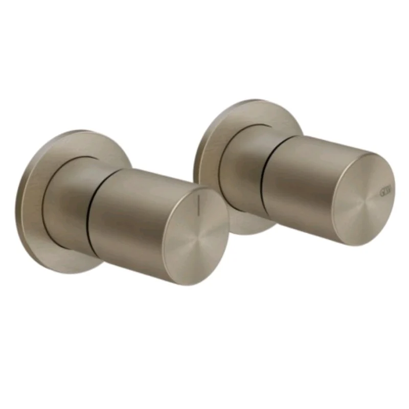 Смеситель для душа, Gessi, Habito Unito, на 2 потребителя, цвет-Finox Brushed Nickel