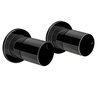 Смеситель для душа, Gessi, Habito Unito, на 2 потребителя, цвет-Black Metal PVD