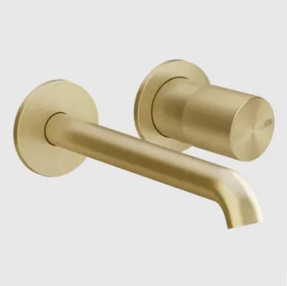 Смеситель для раковины, Gessi, Habito Unito, цвет-Brass Brushed PVD