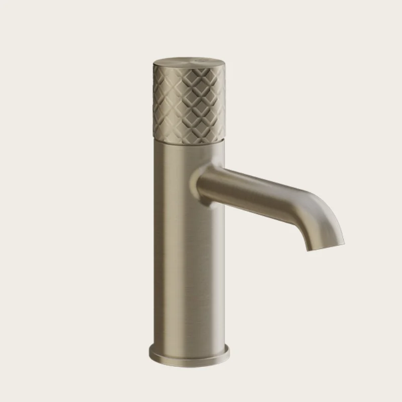 Смеситель для раковины, Gessi, Habito Intreccio, цвет-Finox Brushed Nickel