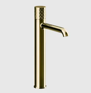 Смеситель для раковины, Gessi, Habito Intreccio, цвет-Brass PVD