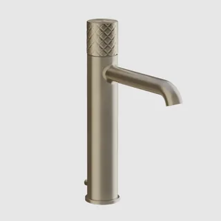 Смеситель для раковины, Gessi, Habito Intreccio, на раковину/столешницу, цвет-Finox Brushed Nickel