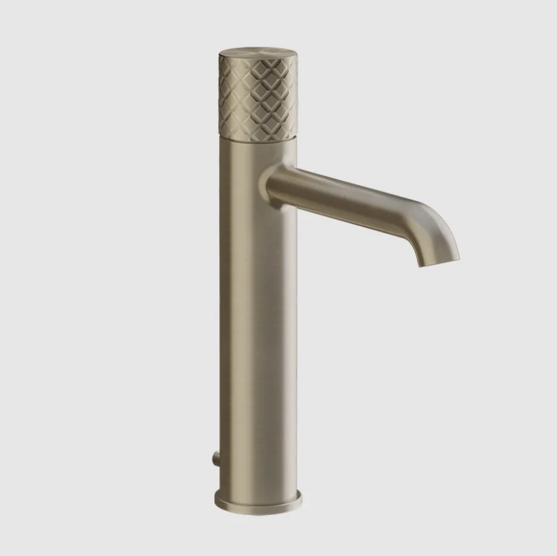 Смеситель для раковины, Gessi, Habito Intreccio, на раковину/столешницу, цвет-Finox Brushed Nickel