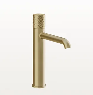 Смеситель для раковины, Gessi, Habito Intreccio, на раковину/столешницу, цвет-Brushed Brass PVD